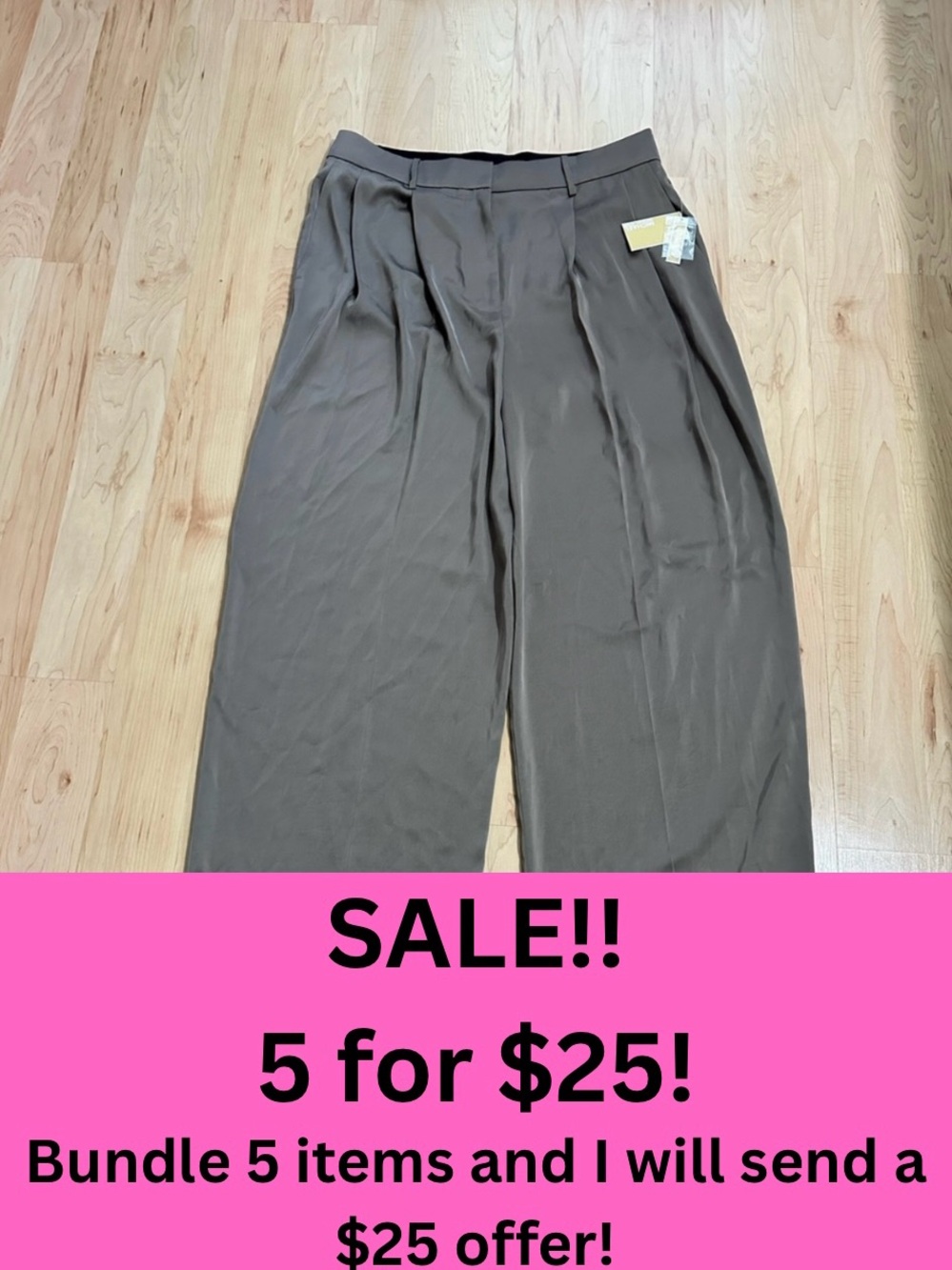 5/$25 NWT Michael Kors Wide-Leg Dress Pants